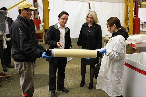 Photo of Mary Polak, BC Minister of Environment, as she visits Saltworks Technologies