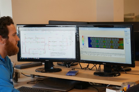 Saltworks Mechanical Engineer Evaluates Project Models and Thermal Graphs