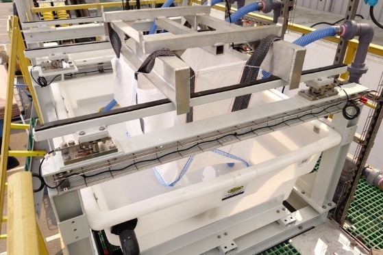 Photo of SaltMaker's automated bagging system