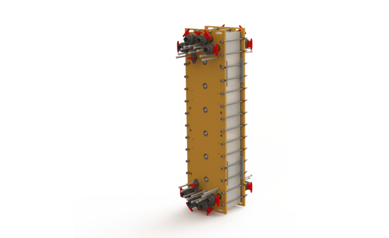 Rendered image of a Saltworks FlexEDR stack