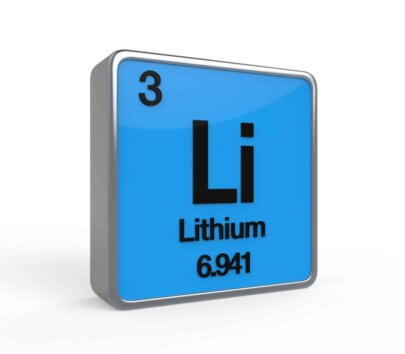 Image of lithium element from periodic table