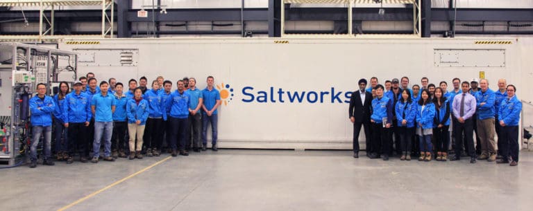 Saltworks Team poses with Airbreather Plant