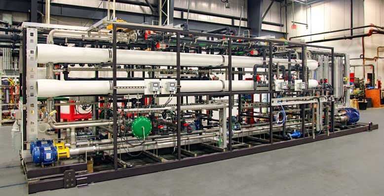 A photo of a Saltworks XtremeRO reverse osmosis plant