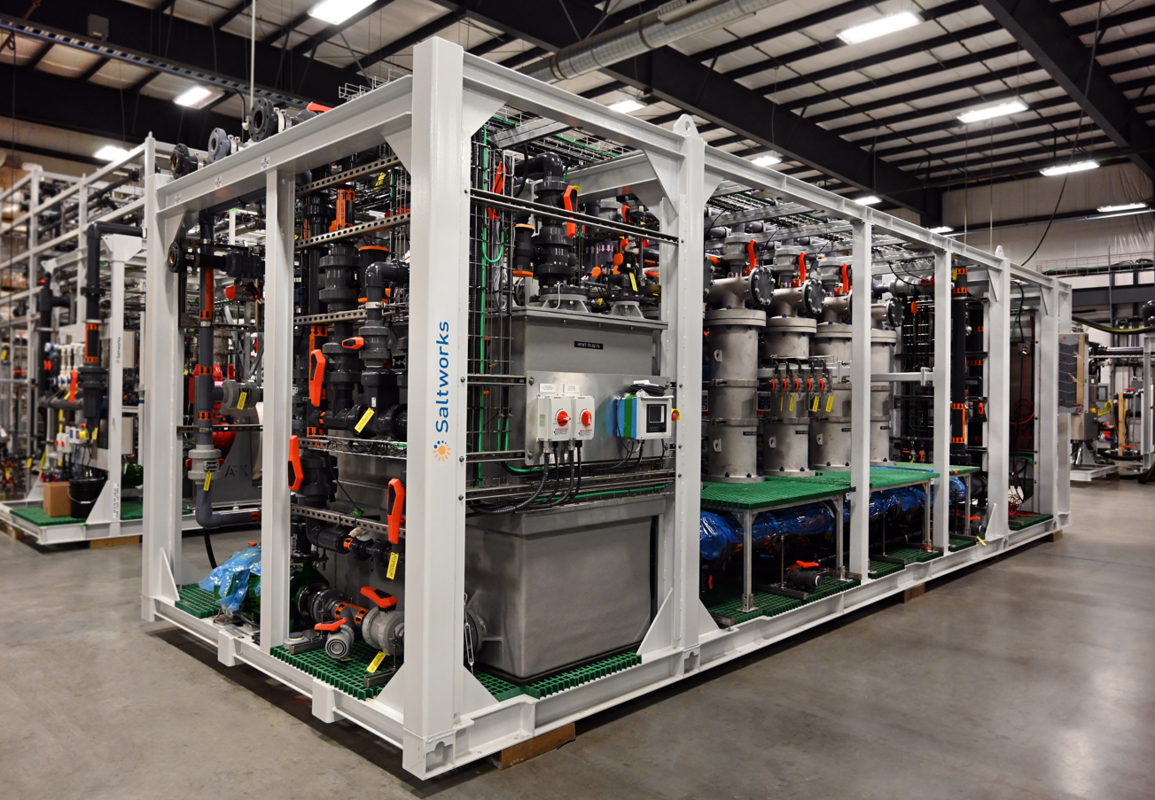 Photo of XtremeUF Ceramic Ultrafiltration Unit on Saltoworks Factory Floor