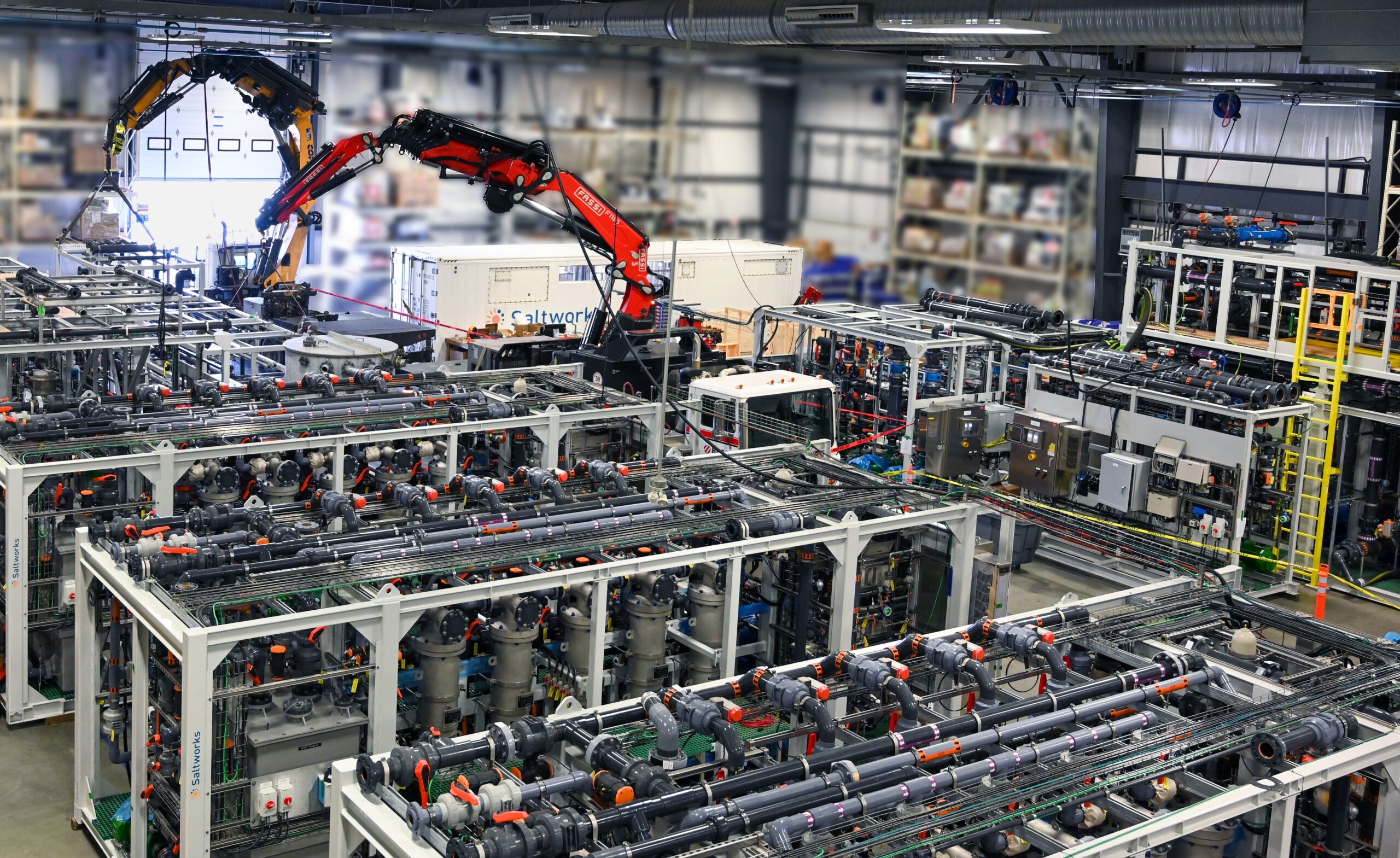 Full-Scale system being packaged and shipped out of Saltworks HQ factory
