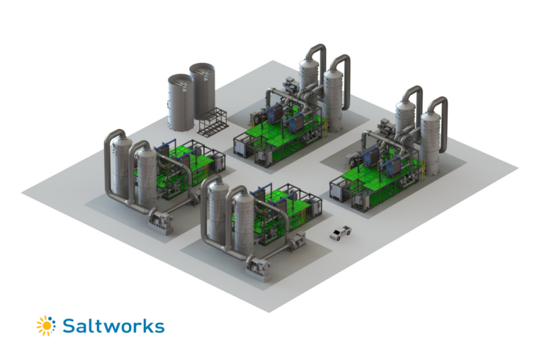 3D model of Saltworks large-scale semiconductor wastewater treatment plant