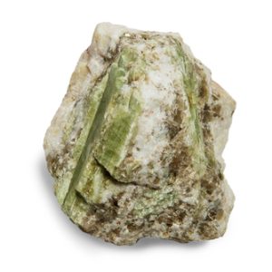 photo of green Spodumene Lithium rock