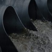 Photo of safe wastewater discharge after treatment